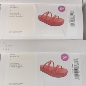 [NEW IN BOX] A New Day Dory Apricot/Orange Strappy Sandals [2 LEFT]